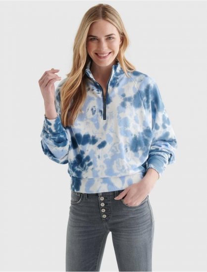 QUARTER-ZIP FLEECE PULLOVER | Lucky Brand - Click Image to Close