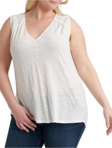 HENLEY TOP W/ APPLIQUE | Lucky Brand