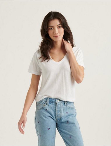 MOCK TWIST V NECK | Lucky Brand