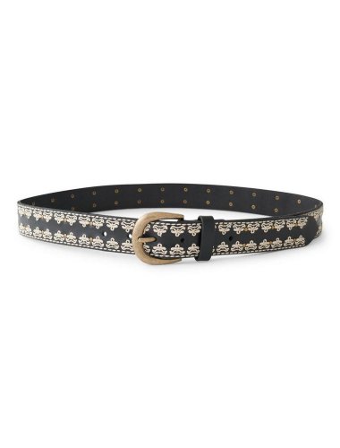 BLACK AND CREAM STUD BELT | Lucky Brand